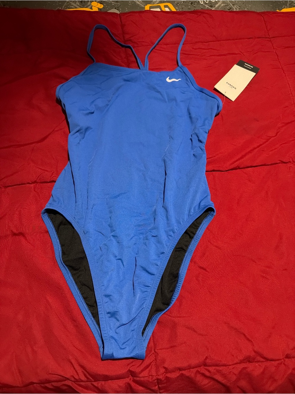 Nike Women’s Royal Blue One-Piece Swimsuit with Black Lining